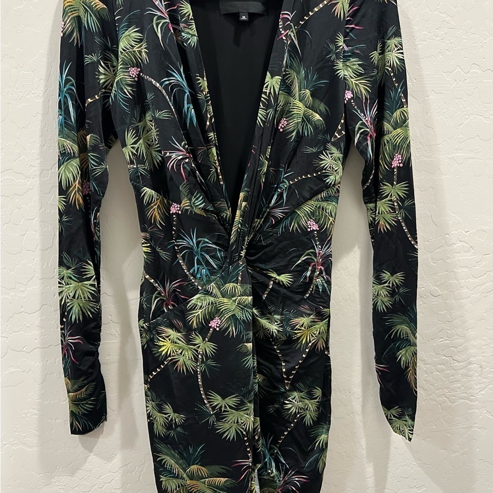 Le Superbe Palm Tree Print Dress Size  Medium